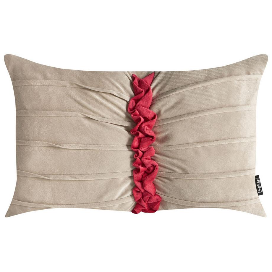 Beliani Dekokissen 2er Set aus Samtstoff Klassisch BELLE  