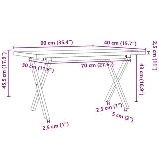 VidaXL Couchtisch kiefernholz  