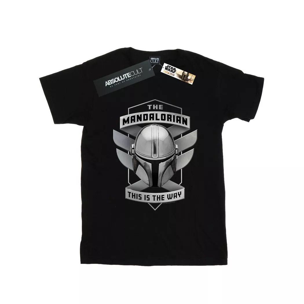 STAR WARS - The Mandalorian This Is Way TShirt, für Damen, Schwarz, Größe S