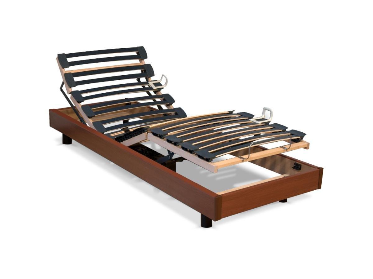 Image of Elektrischer Lattenrost ink Bettrahmen Motor Galaxie Kirschholzfarben Elektrischer Lattenrost ink Bettrahmen Motor Galaxie Kirschholzfarben