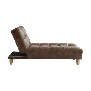 Vente-unique Recamiere Klappsofa Vintage Microfaser ESTEBAN  