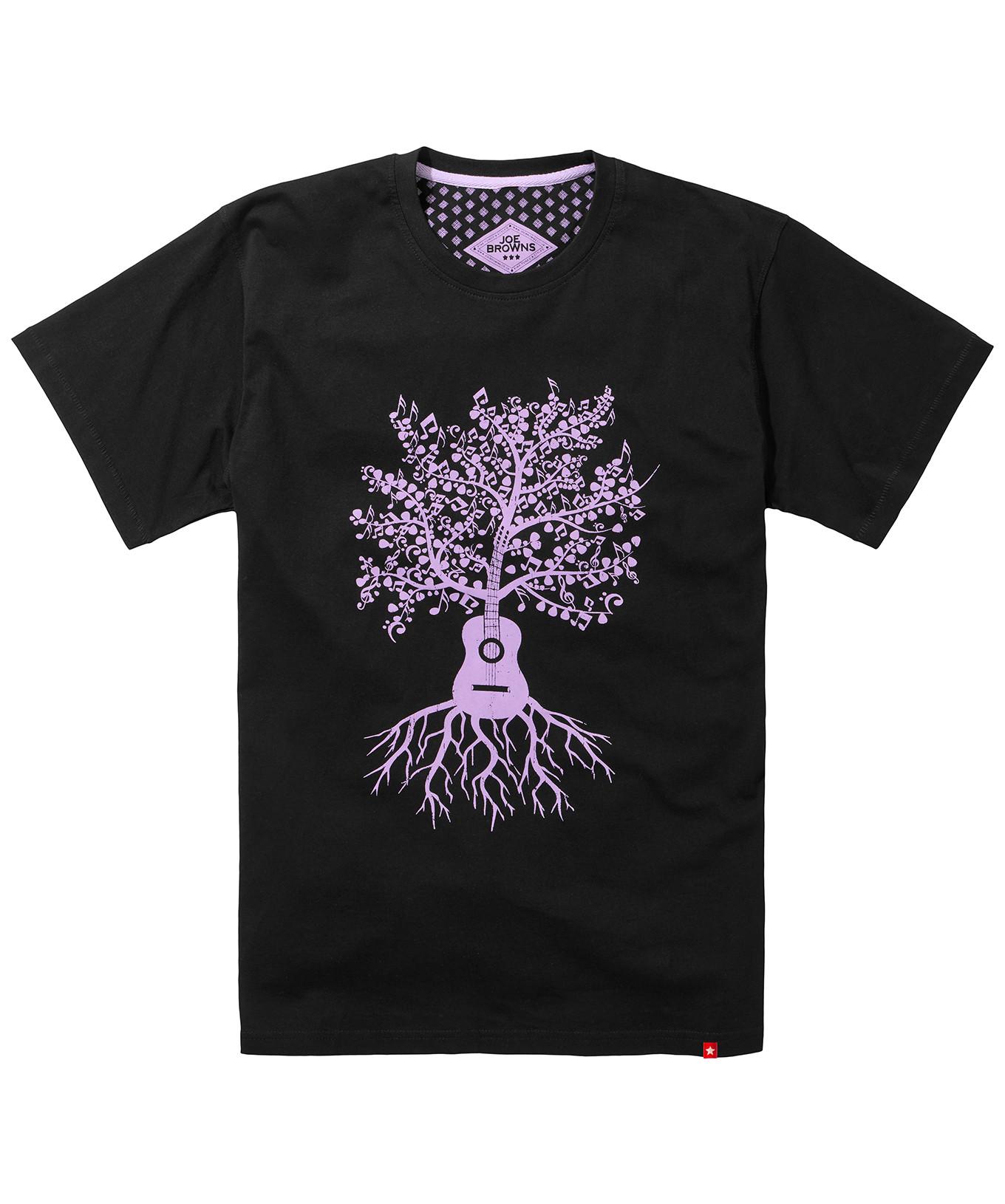 Joe Browns T-Shirt Grafica Albero Chitarra  