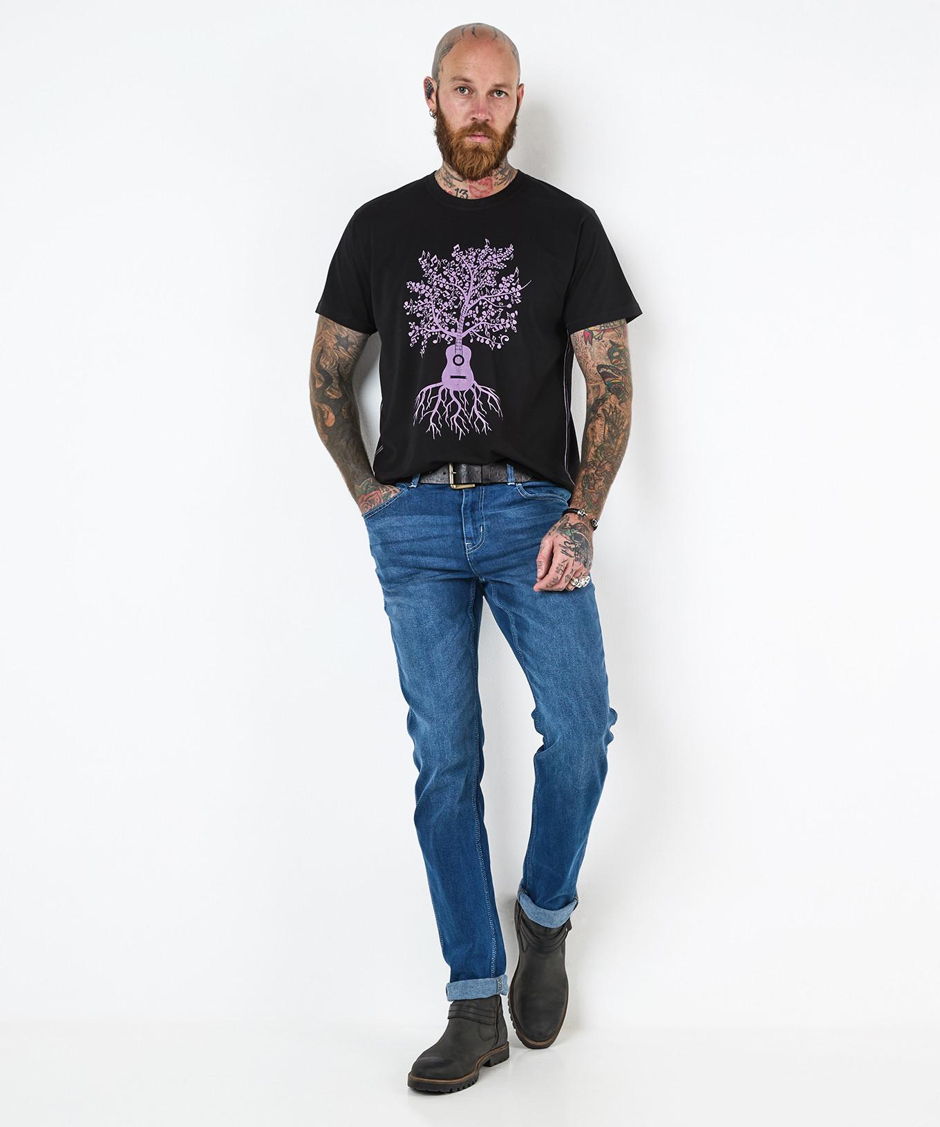 Joe Browns T-Shirt Grafica Albero Chitarra  