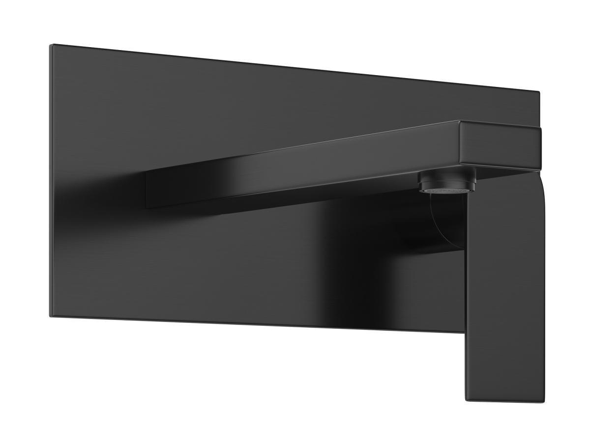 Image of Mechanischer Einbau-Einhebelmischer - eckig - Schwarz matt - VISTULA Mechanischer Einbau-Einhebelmischer - eckig - Schwarz matt - VISTULA