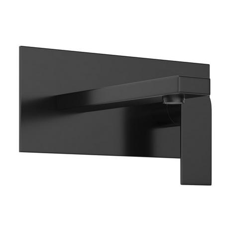 SHOWER DESIGN Rubinetto miscelatore meccanico da incasso quadrato Nero opaco - VISTULA  