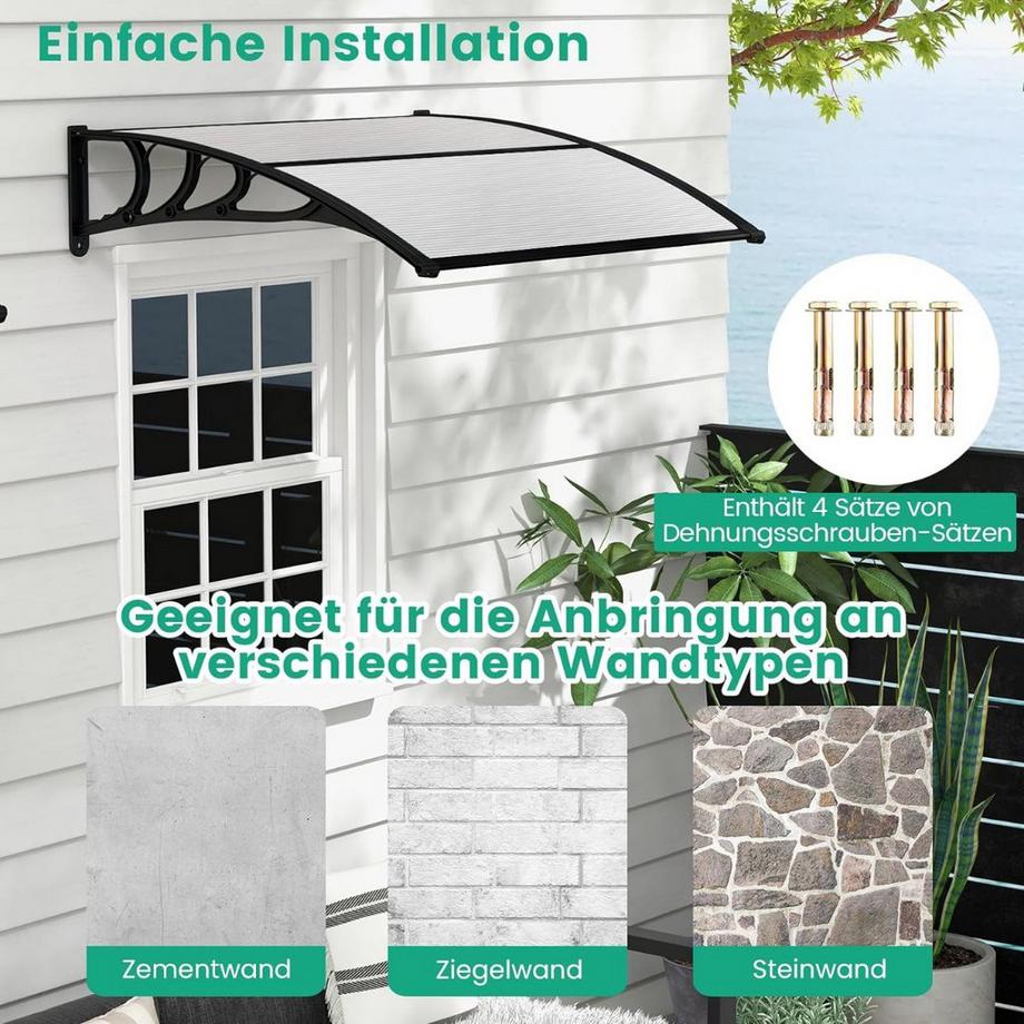 Northix Türvordach – Wetterbeständig  