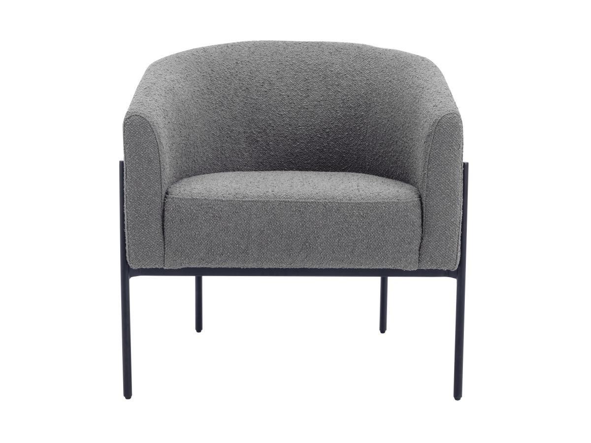 Image of Sessel - Bouclé-Stoff - Grau - ALIOCHA Sessel - Bouclé-Stoff - Grau - ALIOCHA