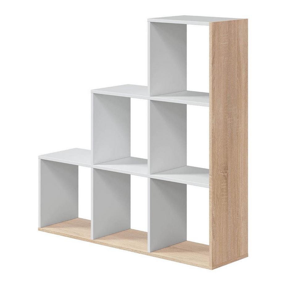 Calicosy Bücherregal Treppe 6 Fächer Step - H110 cm  