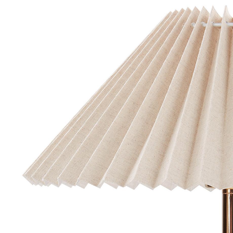 Beliani Lampe à poser en Lin synthétique  BALUARTE  