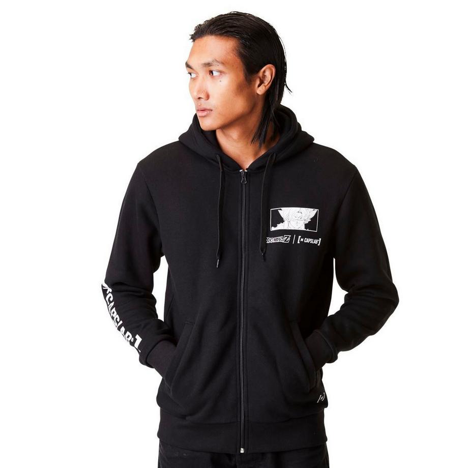 Capslab Dragon Ball Z Son Goku Felpa con Cappuccio Full Zip  