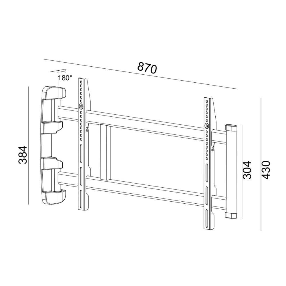 My Wall  Support mural HP27AL pour écrans plats, pivotant 