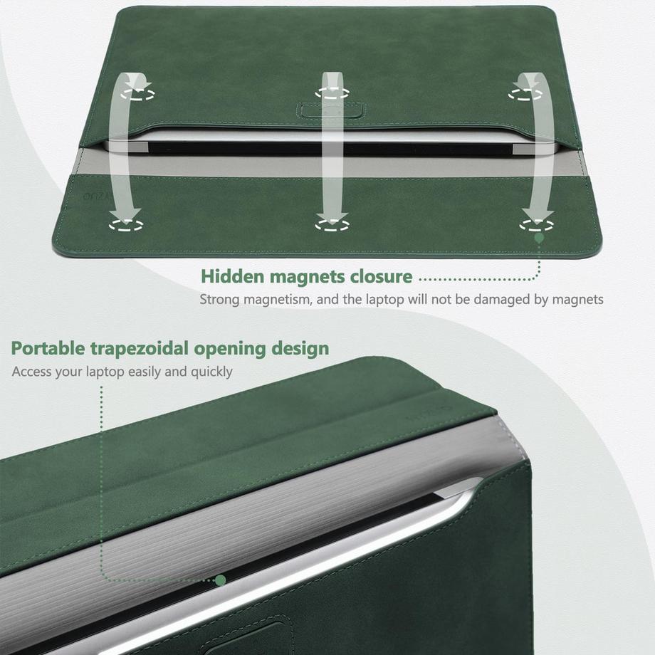 Only-bags.store Pochette pour ordinateur portable avec fonction de support  