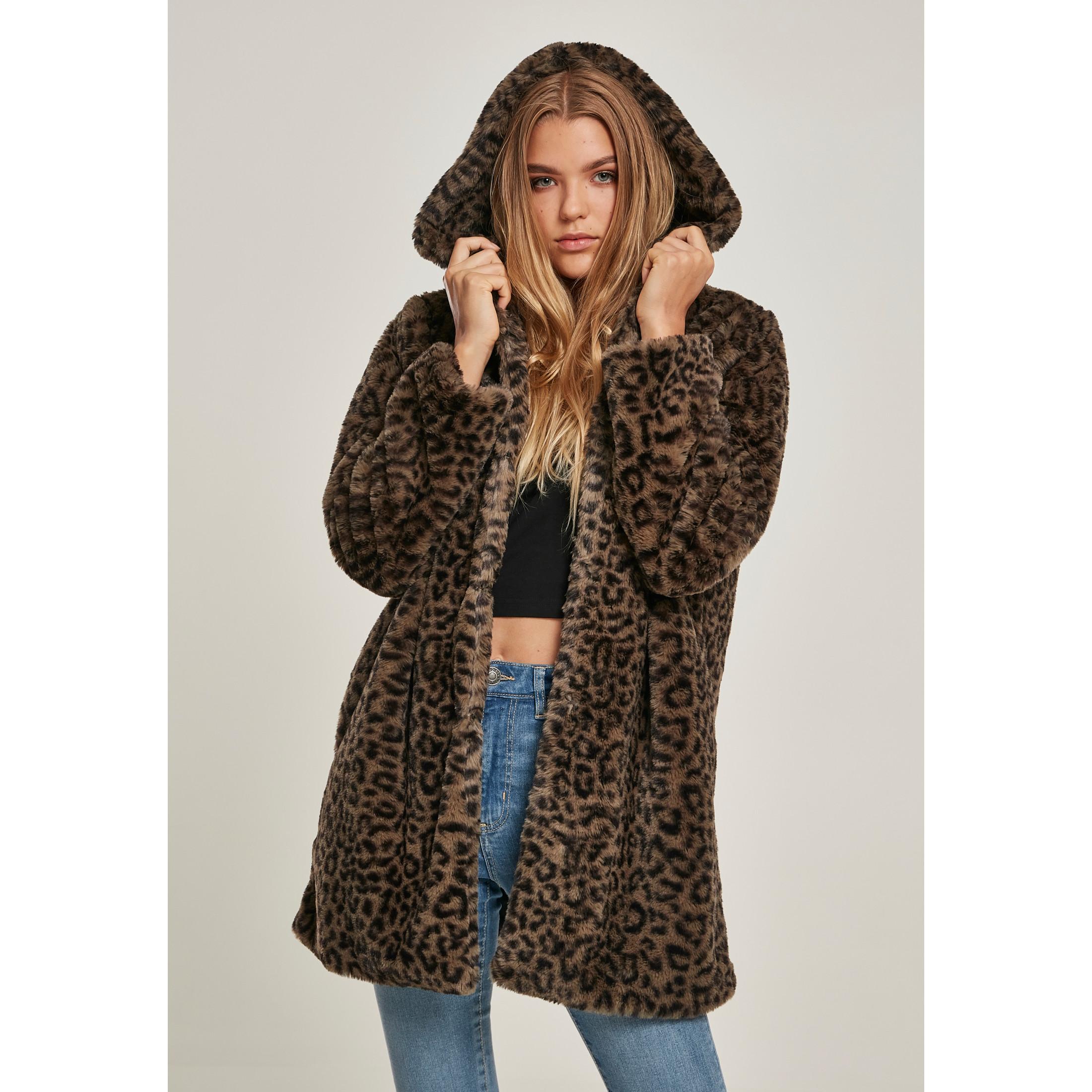 Image of Urban Classic Damen-parka Leo Teddy Damen Dunkelgrün XL