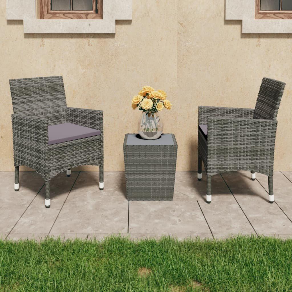 VidaXL Bistro-set poly-rattan  