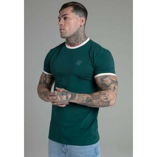 Sik Silk  T-shirt Ringer T-Shirt in Green 