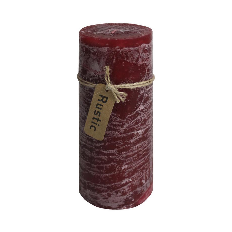 FS-STAR  Bougie Rustic 7 x 18 cm bordeaux 