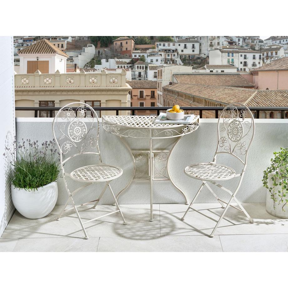 Beliani Set bistrot en Ferro Mediterraneo YAVIZA  