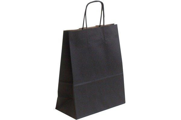 NEUTRAL  NEUTRAL Tragtaschen Allegra schwarz SDF22-798 Kraft,110g, 22x10x27cm 25 Stk. 