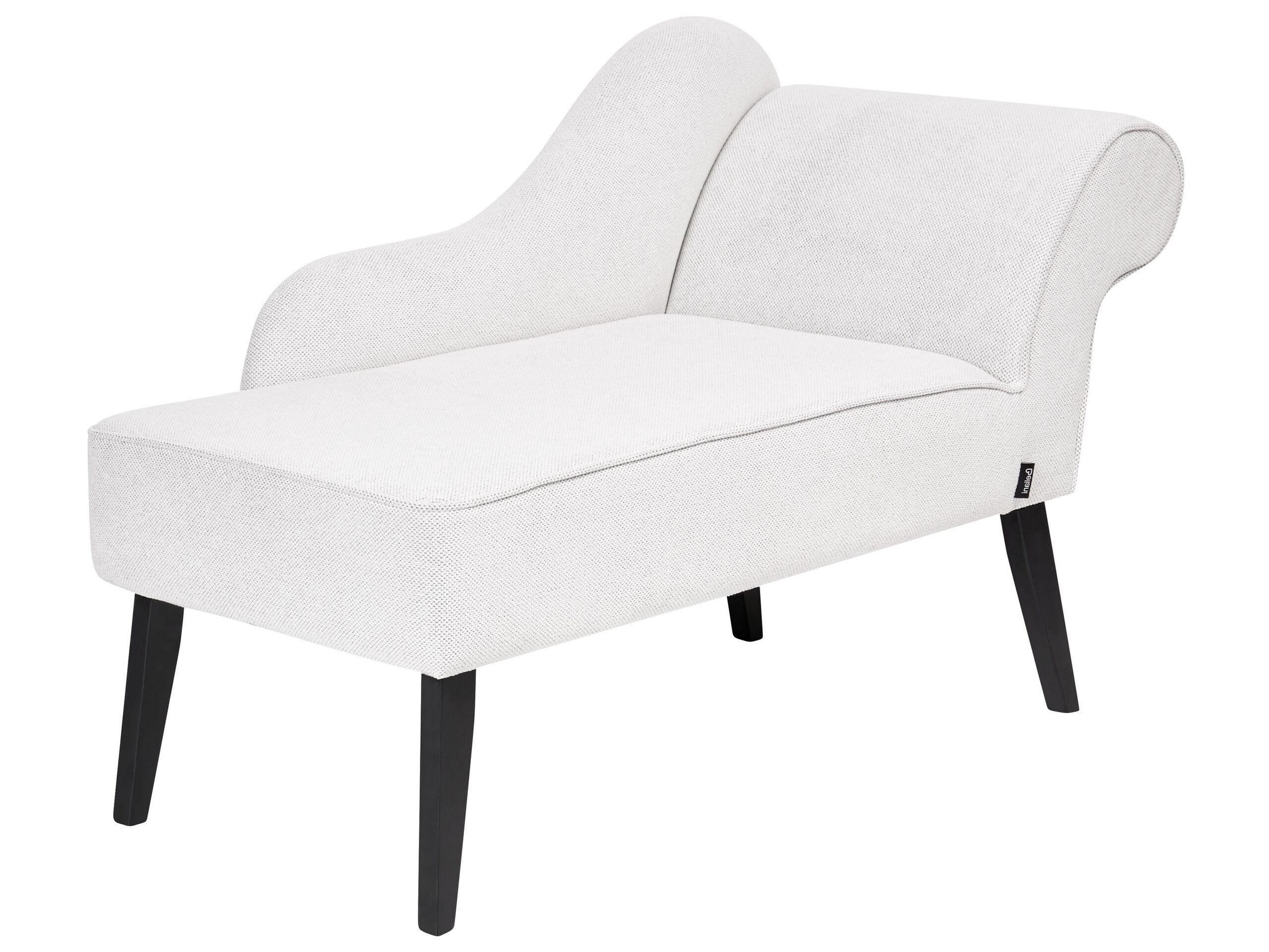 Beliani Chaise longue côté droit en Polyester Traditionnel BIARRITZ  