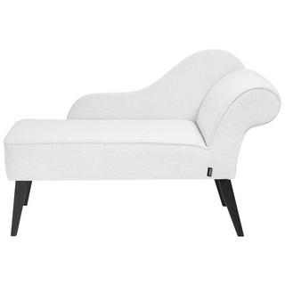 Beliani Chaise longue côté droit en Polyester Traditionnel BIARRITZ  