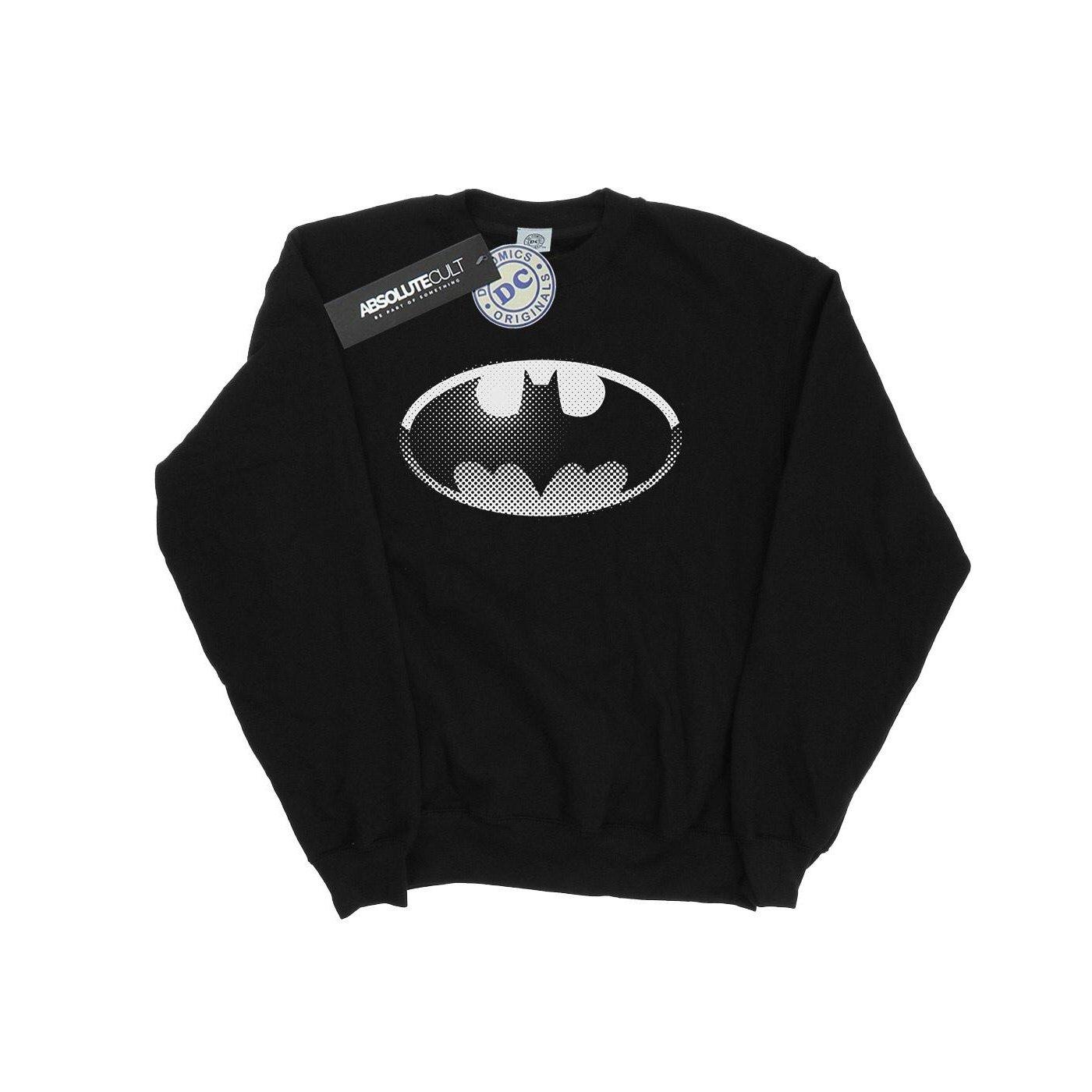 Image of Batman Spot Logo Sweatshirt Mädchen Schwarz 128
