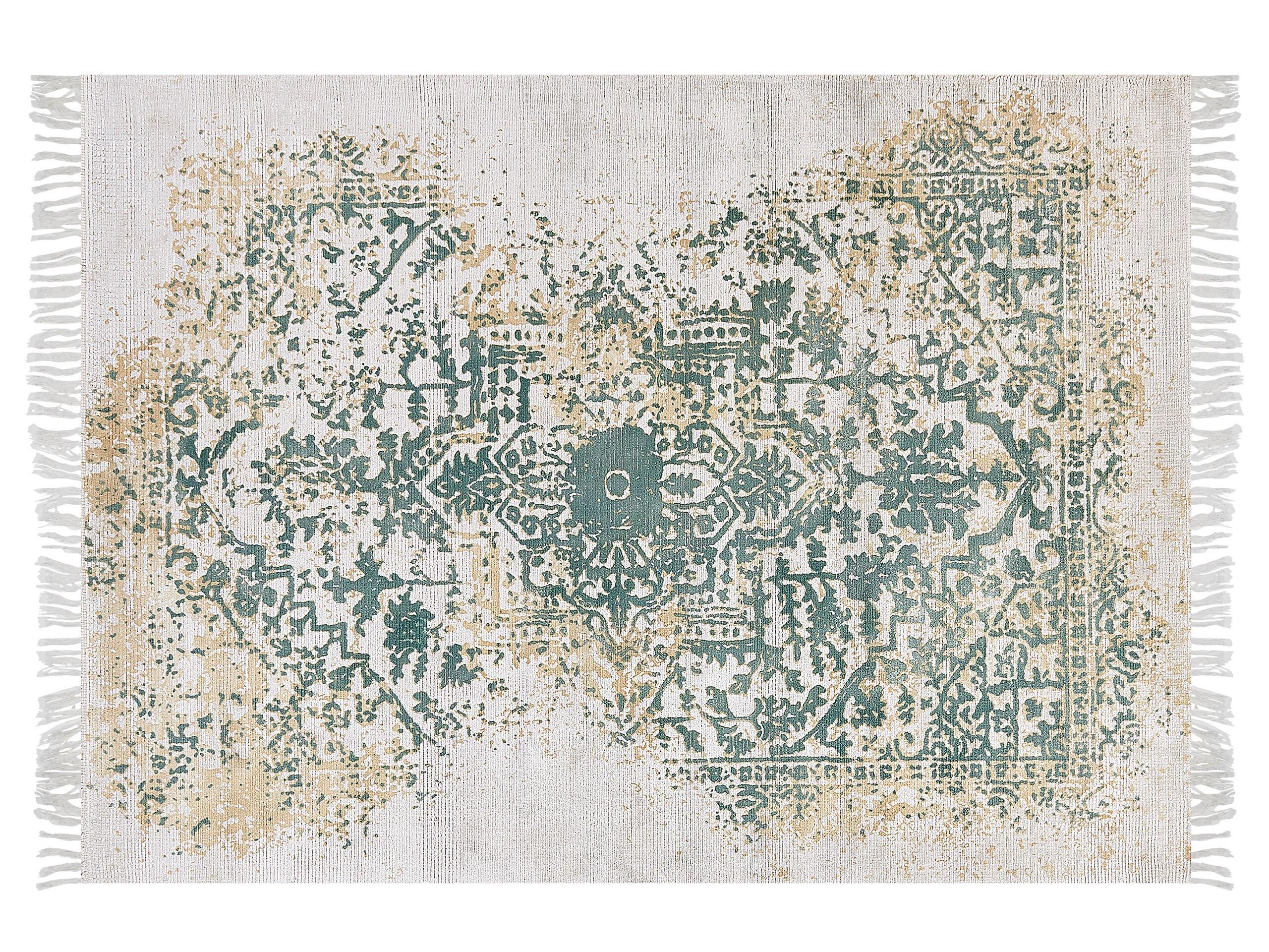 Beliani Tapis en Soie artificielle Boho BOYALI  