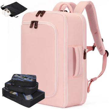 Sac à dos pour bagage à main avec 4 cubes d'emballage, sac à dos de voyage sac à dos d'affaires sac à dos pour ordinateur portable