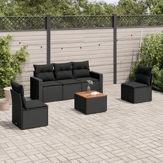 VidaXL set divano da giardino Polirattan  