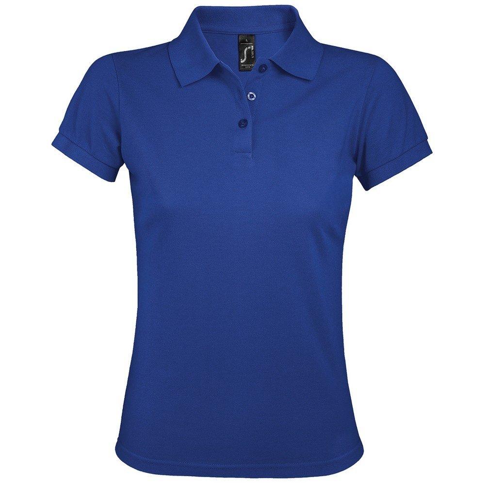 Image of Prime Pique Poloshirt, Kurzarm Damen Königsblau 3XL