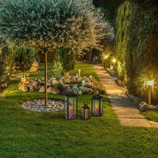 Northix Lanterne 3 pezzi nere  