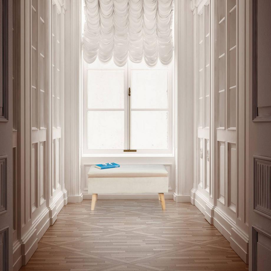 B2X Sitzbank mit Stauraum aus Samt  