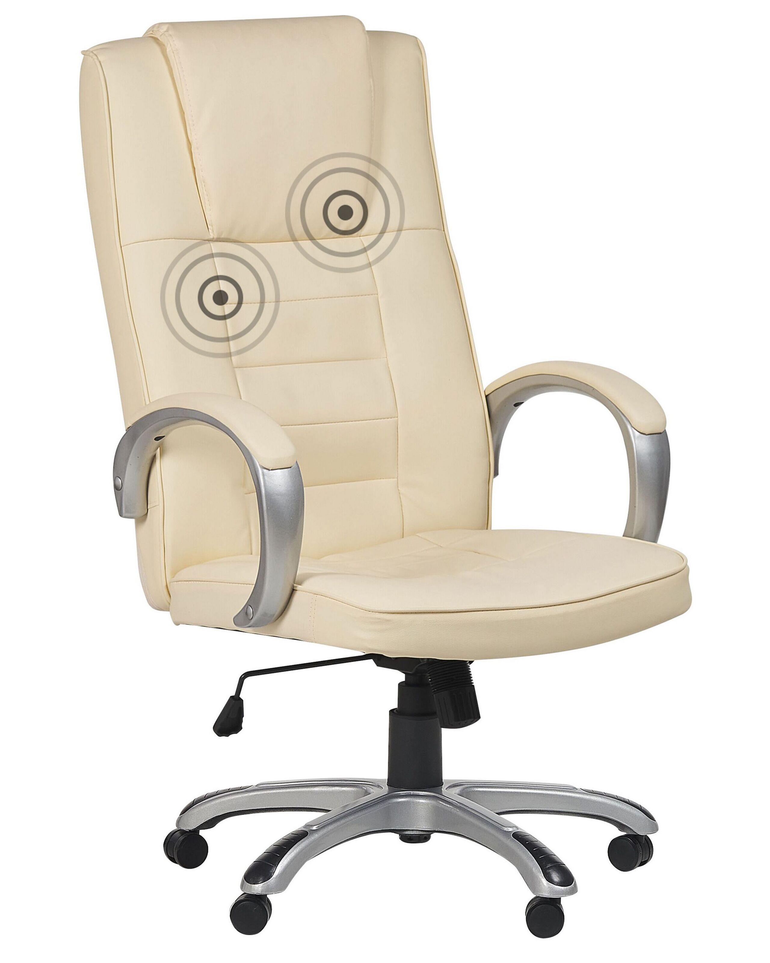 Image of Massagestuhl Aus Kunstleder Klassisch Grandeur Unisex Perle