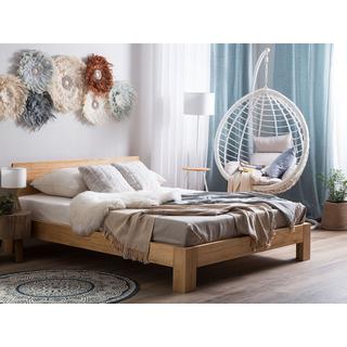 Beliani Letto con rete a doghe en Legno di pino Scandinavo ROYAN  