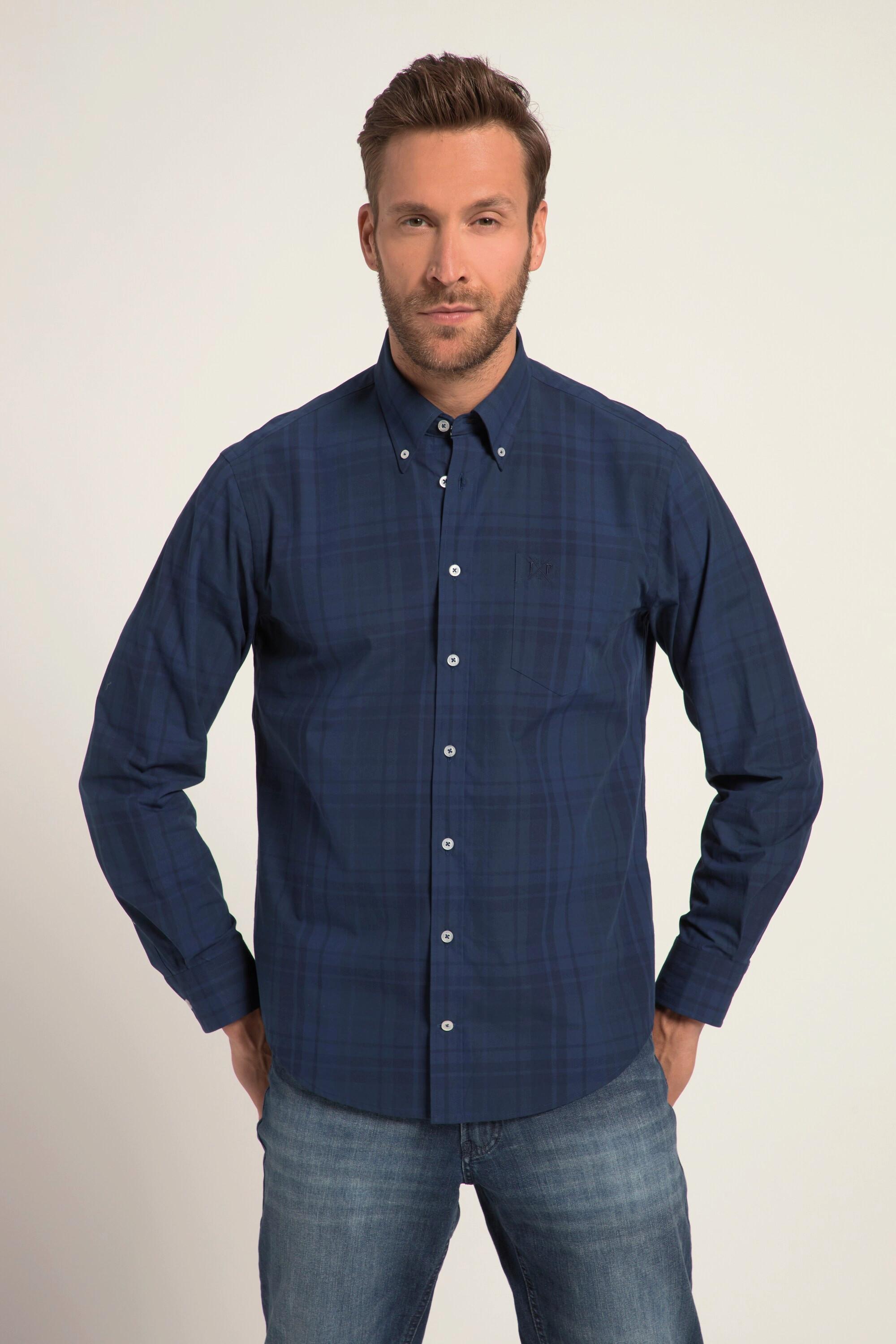 JP1880  Karohemd, Langarm, Buttondown-Kragen, Modern Fit 