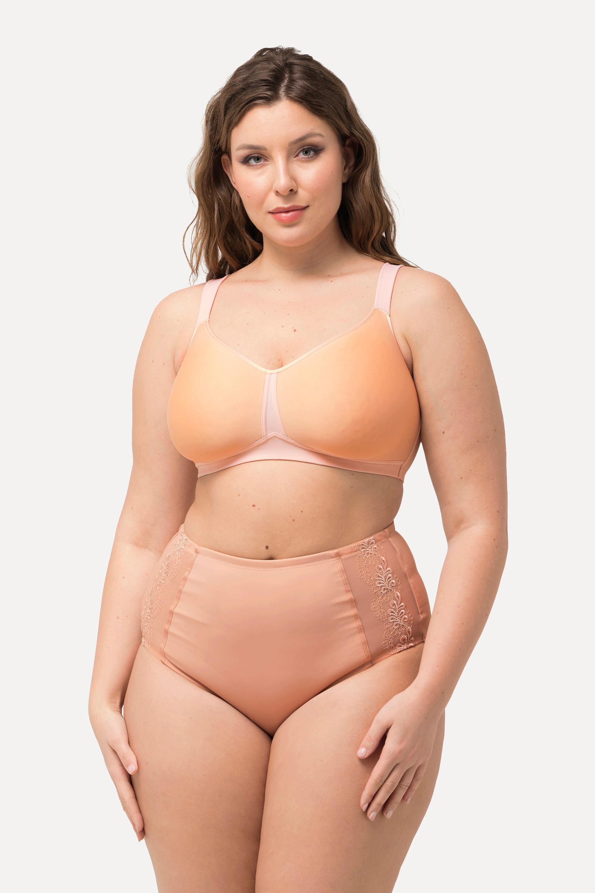 Ulla Popken  Reggiseno in microfibra senza ferretto con coppe in Spacer e coppa C-E 