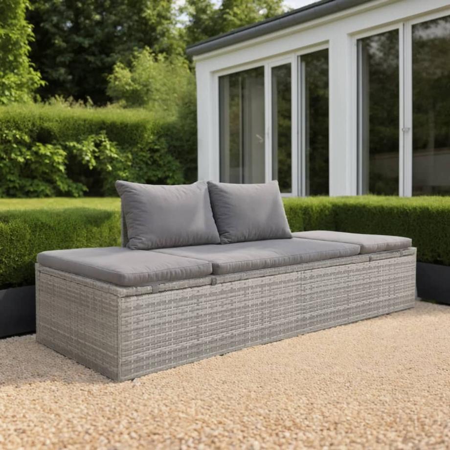 VidaXL Gartenliege poly-rattan  