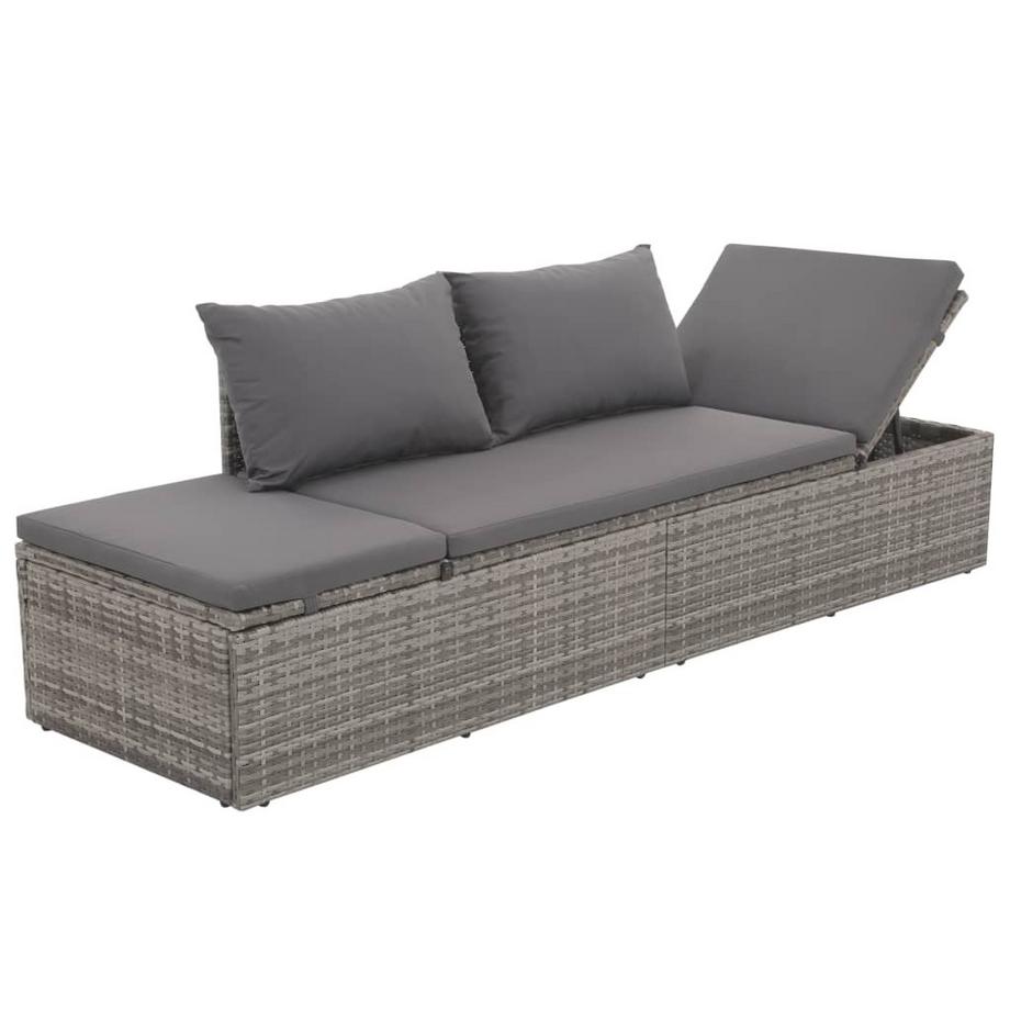 VidaXL Gartenliege poly-rattan  