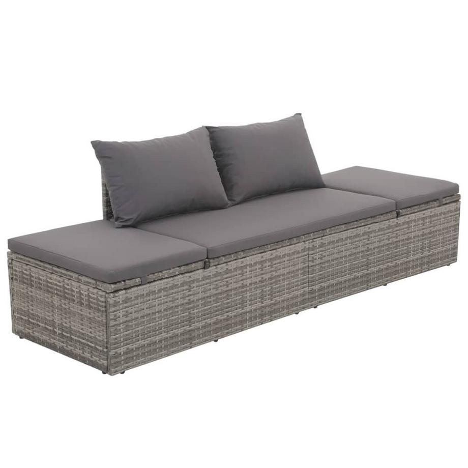 Gartenliege poly-rattan