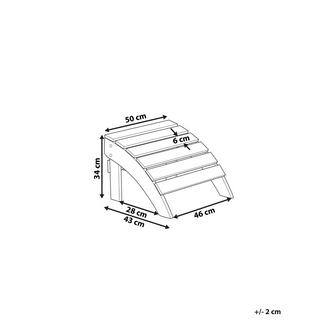 Beliani  Poggiapiedi da giardino en Legno plastico Retrò ADIRONDACK 