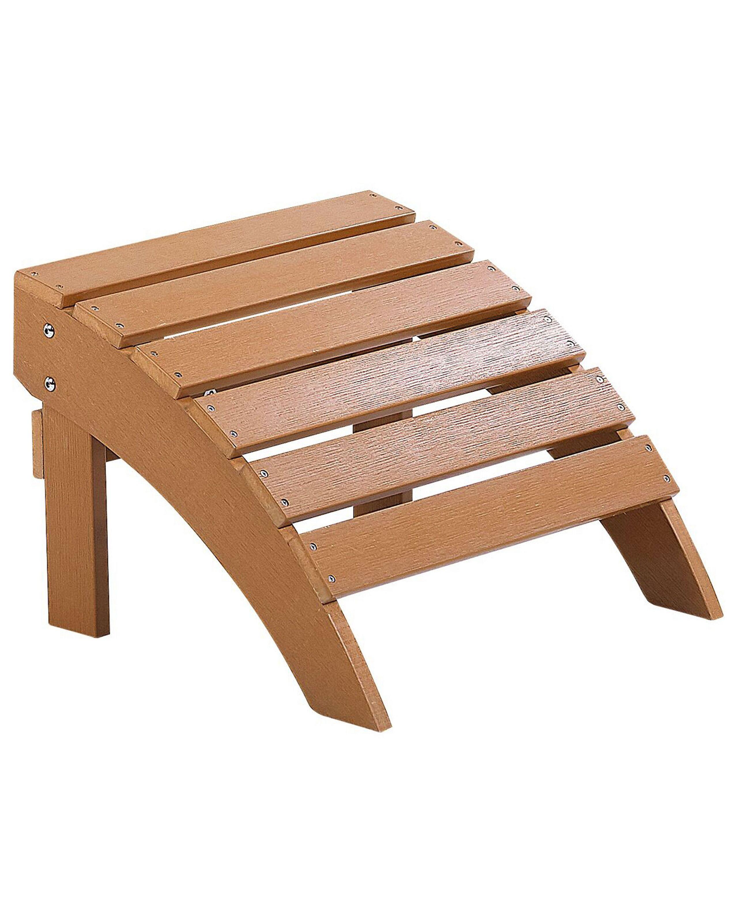 Beliani  Pouf de jardin en Bois synthétique Rétro ADIRONDACK 