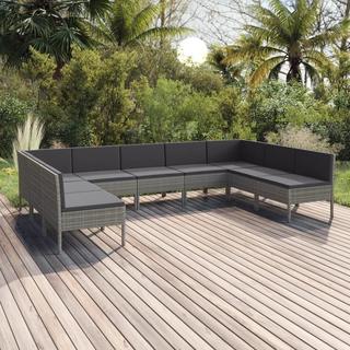 VidaXL Salon de jardin rotin synthétique  