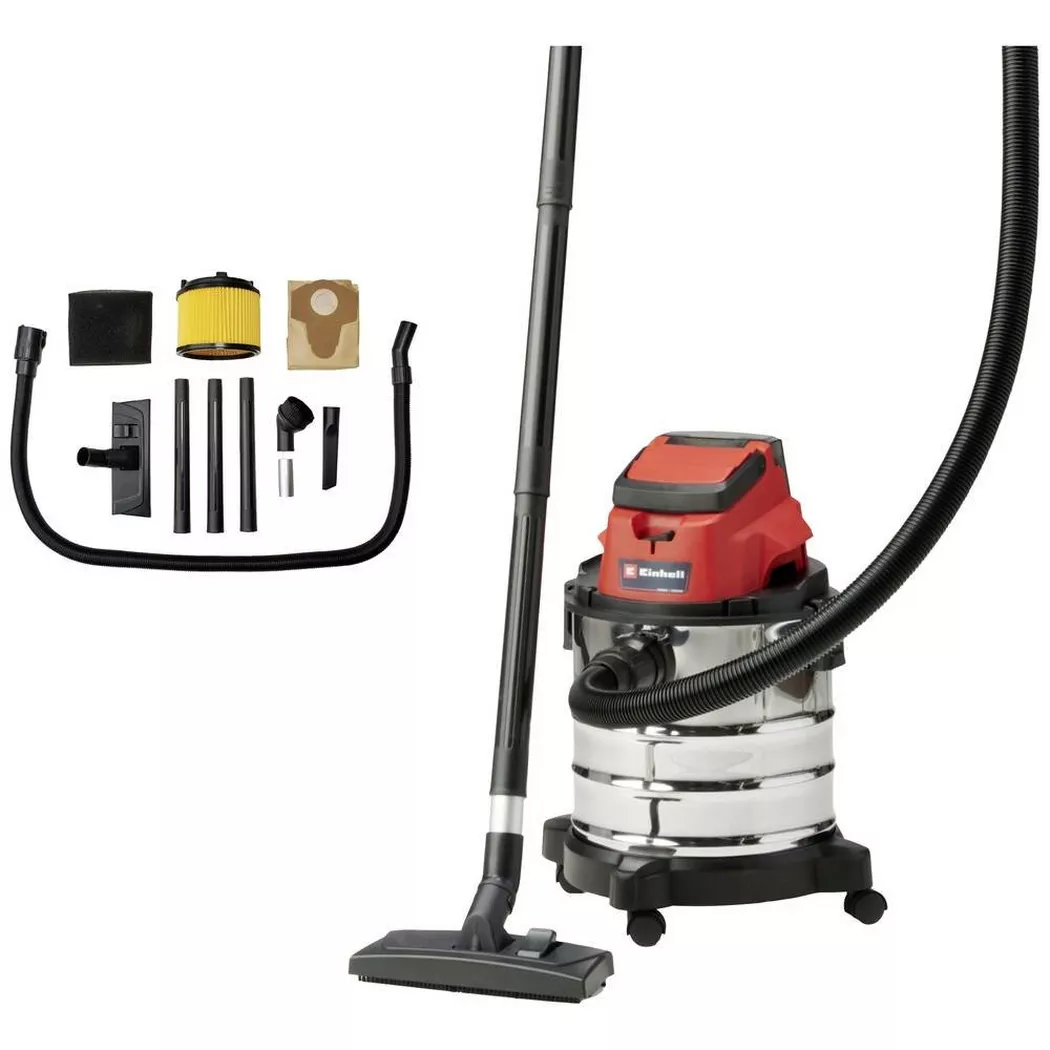 Einhell – Power X-Change Akku-Nass-Trockensauger TC-VC 18/20 Li S-Solo, Multicolor, One Size
