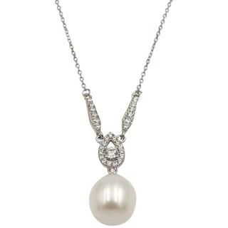 HEBE JEWELS  Collana di perle d'acqua dolce e zirconi 