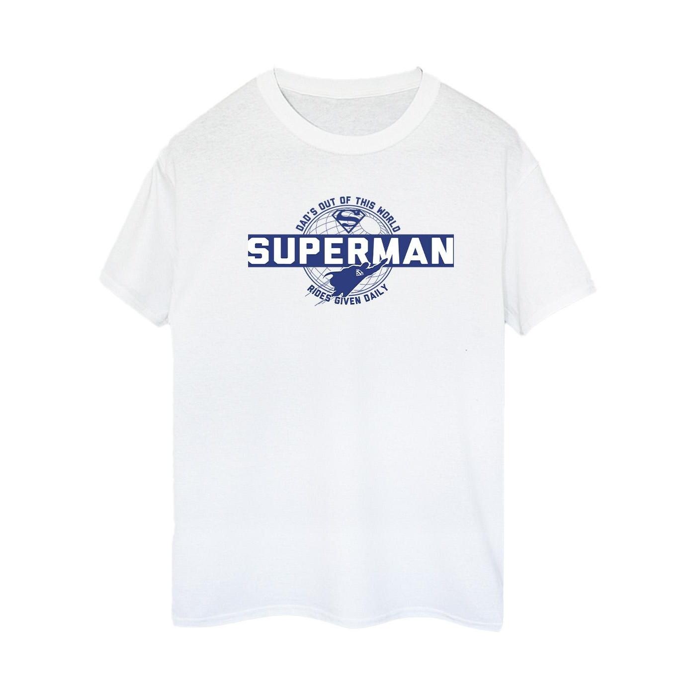 Image of Superman Out Of This World Tshirt Damen Weiss 4XL