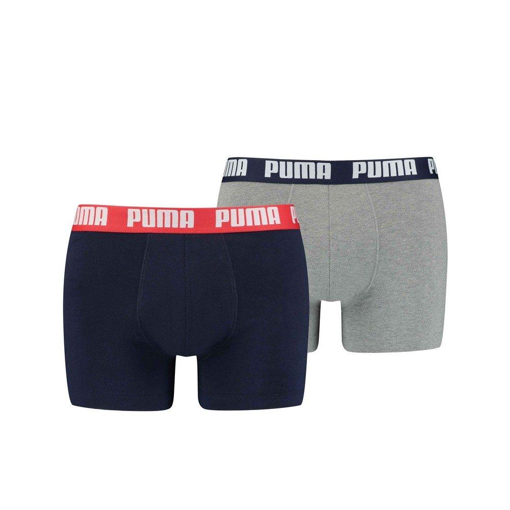 Image of Basic Boxershorts (2erpack) Herren Grau XL