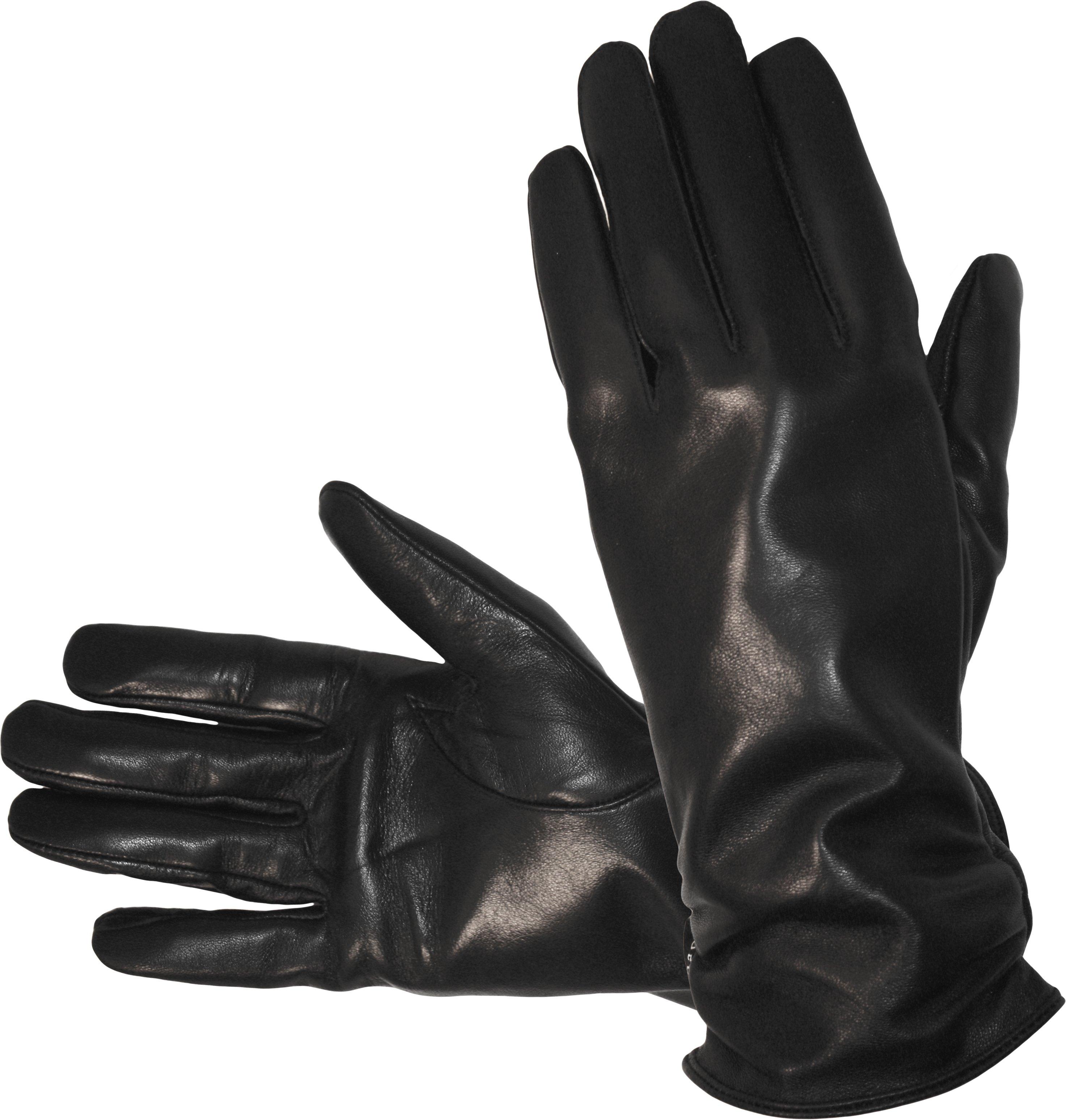 HOFLER Gants en cuir A-Grade compatibles écran tactile  