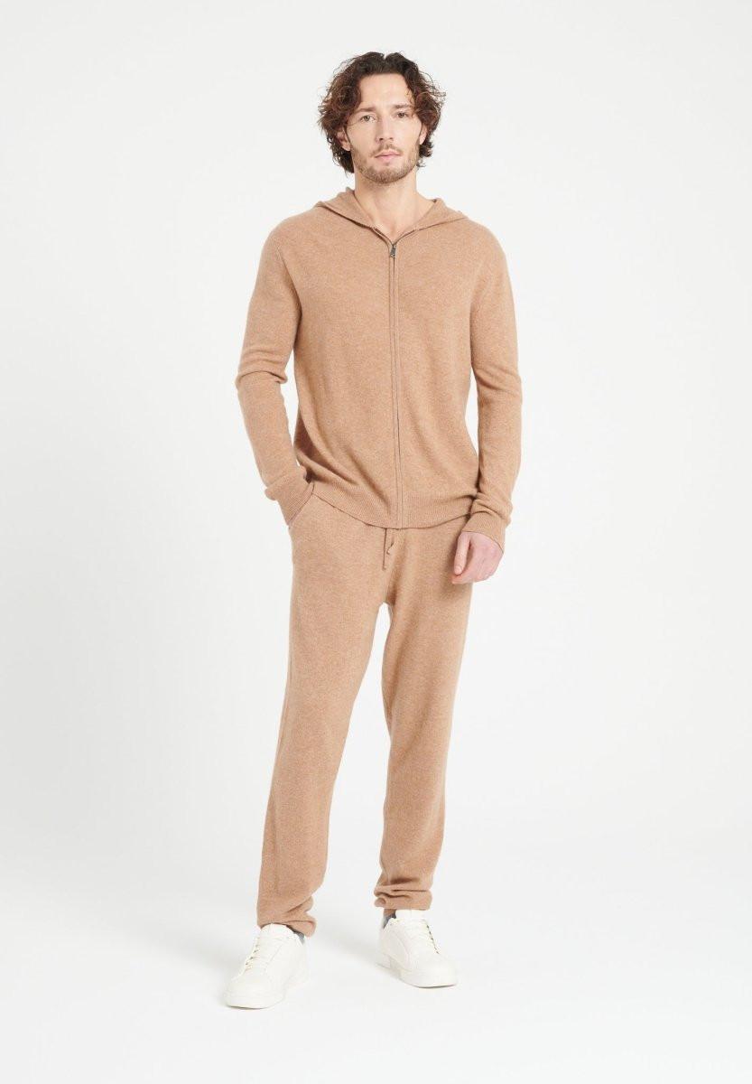 Image of Luke 7 Jogginghose - 100% Kaschmir Herren Camel XL