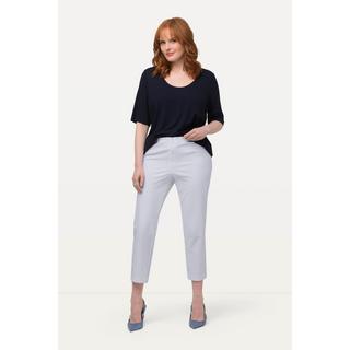 Ulla Popken  Pantaloni a 7/8 modello Sophie con cintura comoda e taglio della gamba conico 