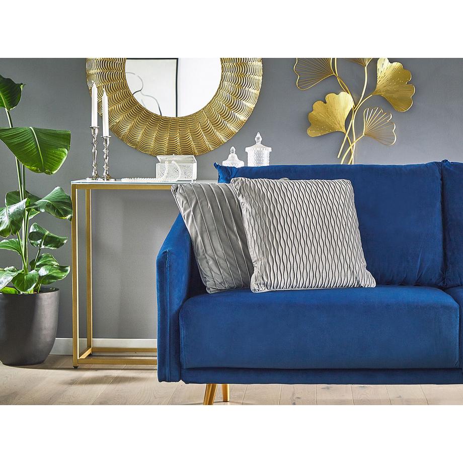 Beliani Set di 2 cuscini en Velluto Scandinavo MOTARI  