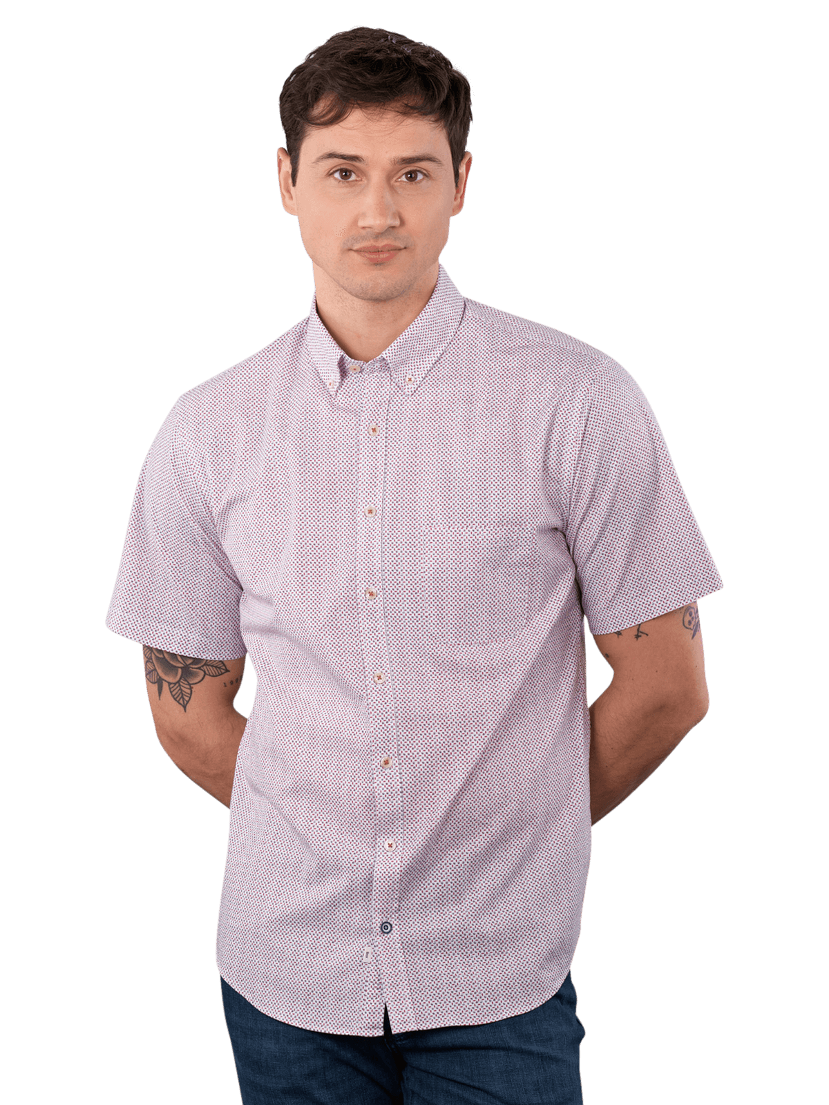 BRAX Dan Button Down Kurzarmhemd  